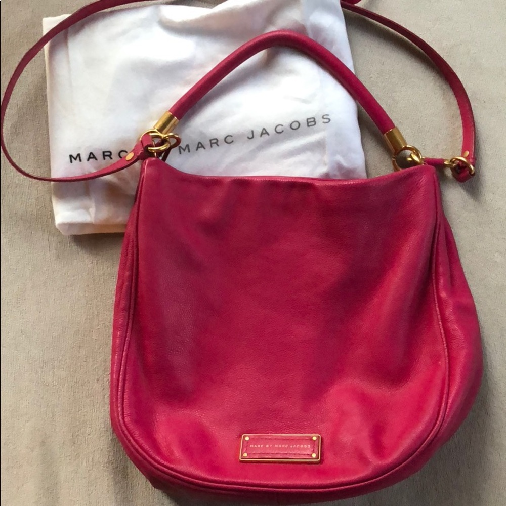 Marc by Marc Jacobs pink leather handbag
